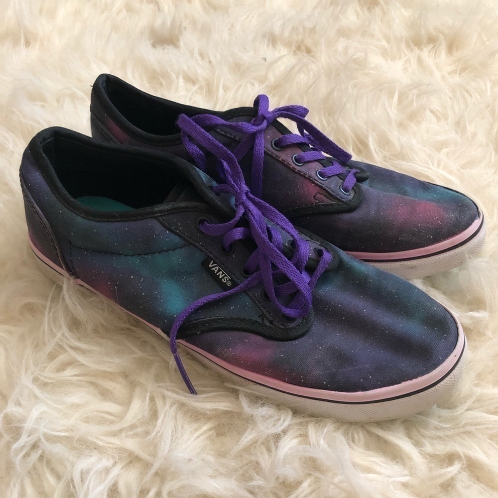 Vans celestial galaxy print lace up sneakers